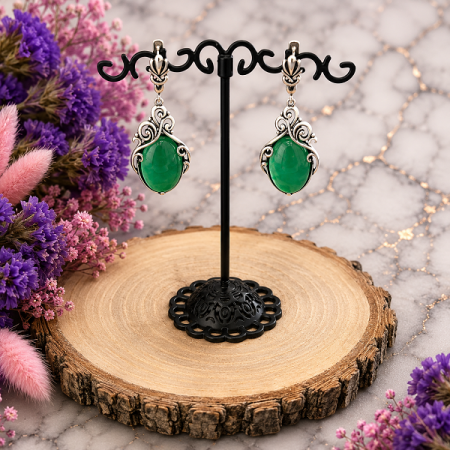 Серебряные серьги Марта 